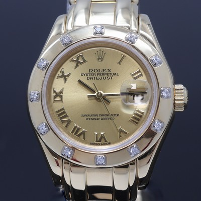 27122670b - ROLEX Damenarmbanduhr Oyster Perpetual Pearlmaster Referenz 69318, Automatik, N -Serie, ...