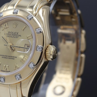 27122670c - ROLEX Damenarmbanduhr Oyster Perpetual Pearlmaster Referenz 69318, Automatik, N -Serie, ...