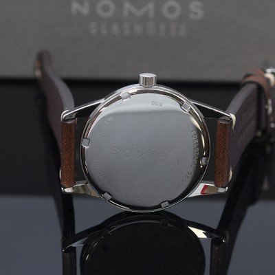 27122676e - NOMOS Club Armbanduhr, Handaufzug, Edelstahlgeh. inkl. Lederband m. orig. Dornschl., ...