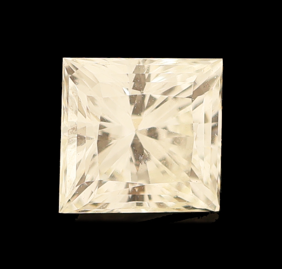Image 27122762 - Loser Diamant 0.84 ct leicht getöntes Weiß(J)/si1, Princess-Cut, Politur und Symmetrie ...