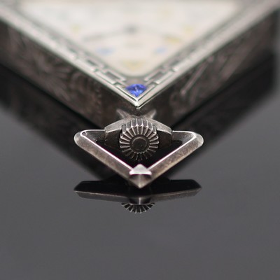 27122708c - SOLVIL WATCH CO / G. SCHWAB_LOEILLE Freimaurer Taschenuhr in Sterlingsilber, Schweiz um ...