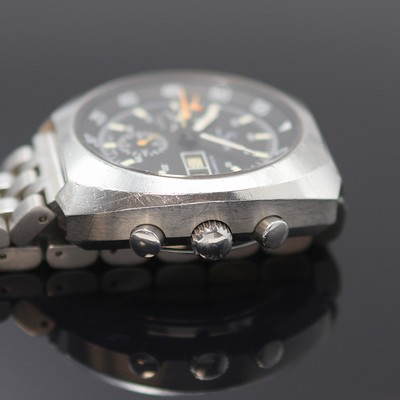27122780c - SINN Armbandchronograph in Stahl, Schweiz um 1985, Automatik, Boden verschr., neutr. ...