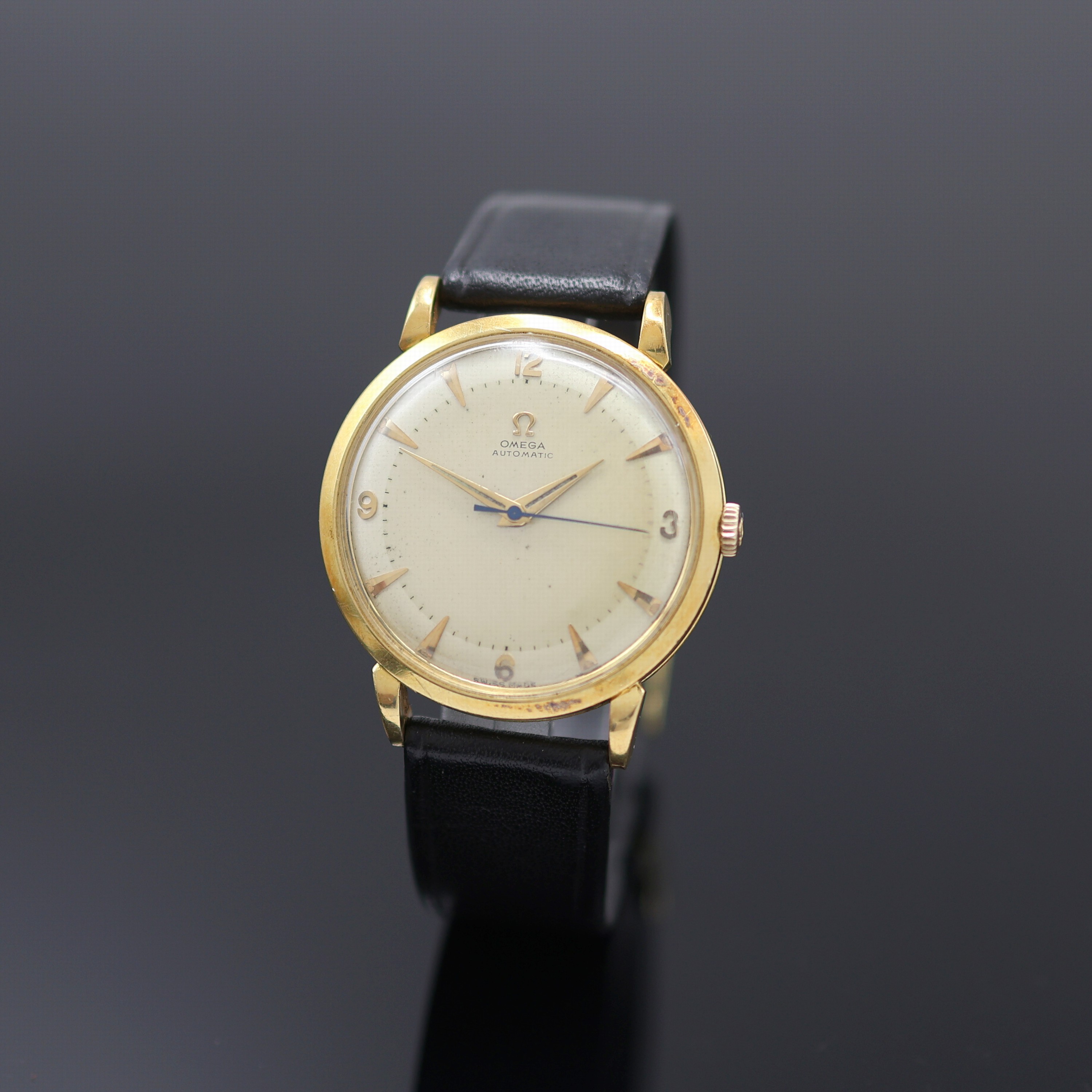 Image 27122824 - OMEGA Herrenarmbanduhr in GG 750/000 Referenz 2643 S.C, Hammerautomatik, Schweiz um ...