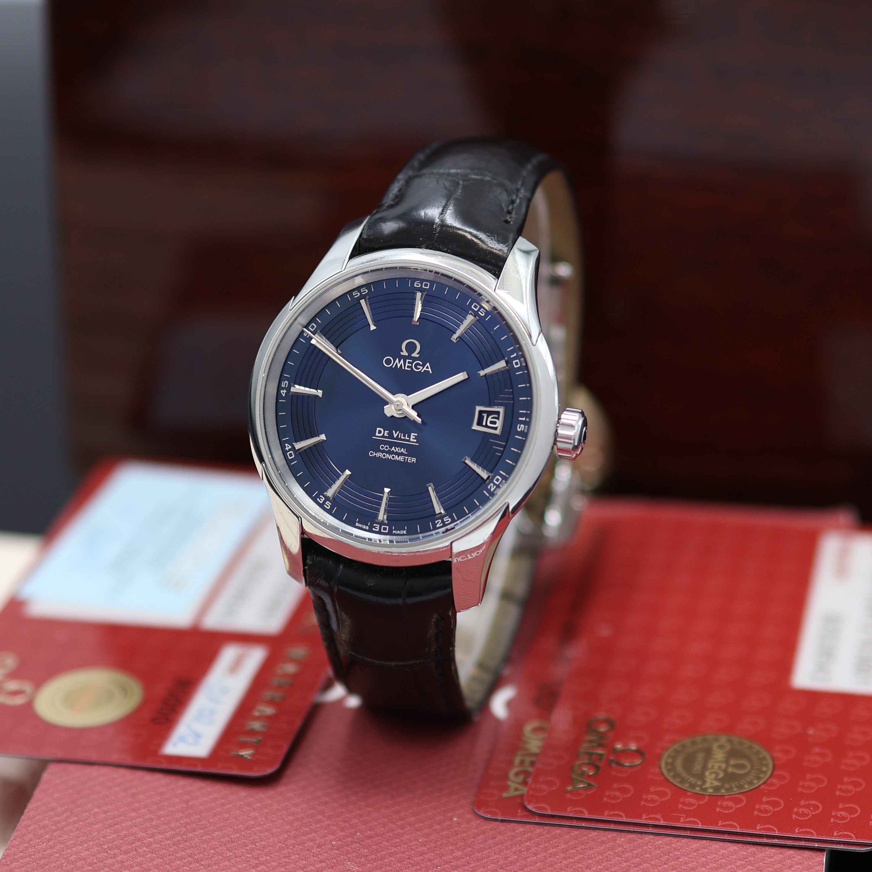 Image 27122837 - OMEGA gents wristwatch De Ville Hour Vision reference 431.33.41.21.03.001, self winding, ...