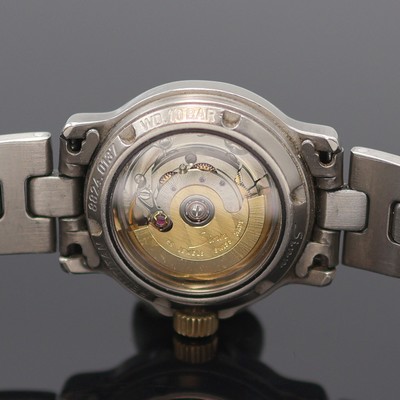27122800e - SINN Damenarmbanduhr in Titan, Schweiz um 1995, Automatik, beids. vergl., z. T. verg. ...