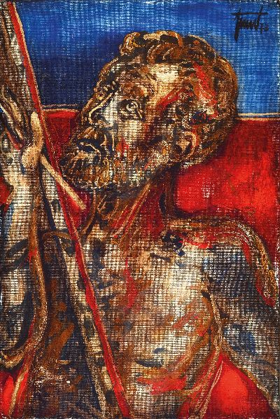 27122821k - Georg Günther Zeuner, geb. 1923 Dresden ´Der Maler´, Öl/Lwd, dat. 73, ca. 60 x 40 cm