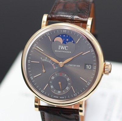 27122838a - IWC Herrenarmbanduhr Portofino in RG 750/000 Referenz IW516403, Handaufzug, beids. ...