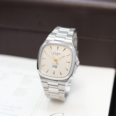 Image GLASHÜTTE ORIGINAL gents wristwatch Seventies Panorama Date reference 39-47-11-12-14, ...