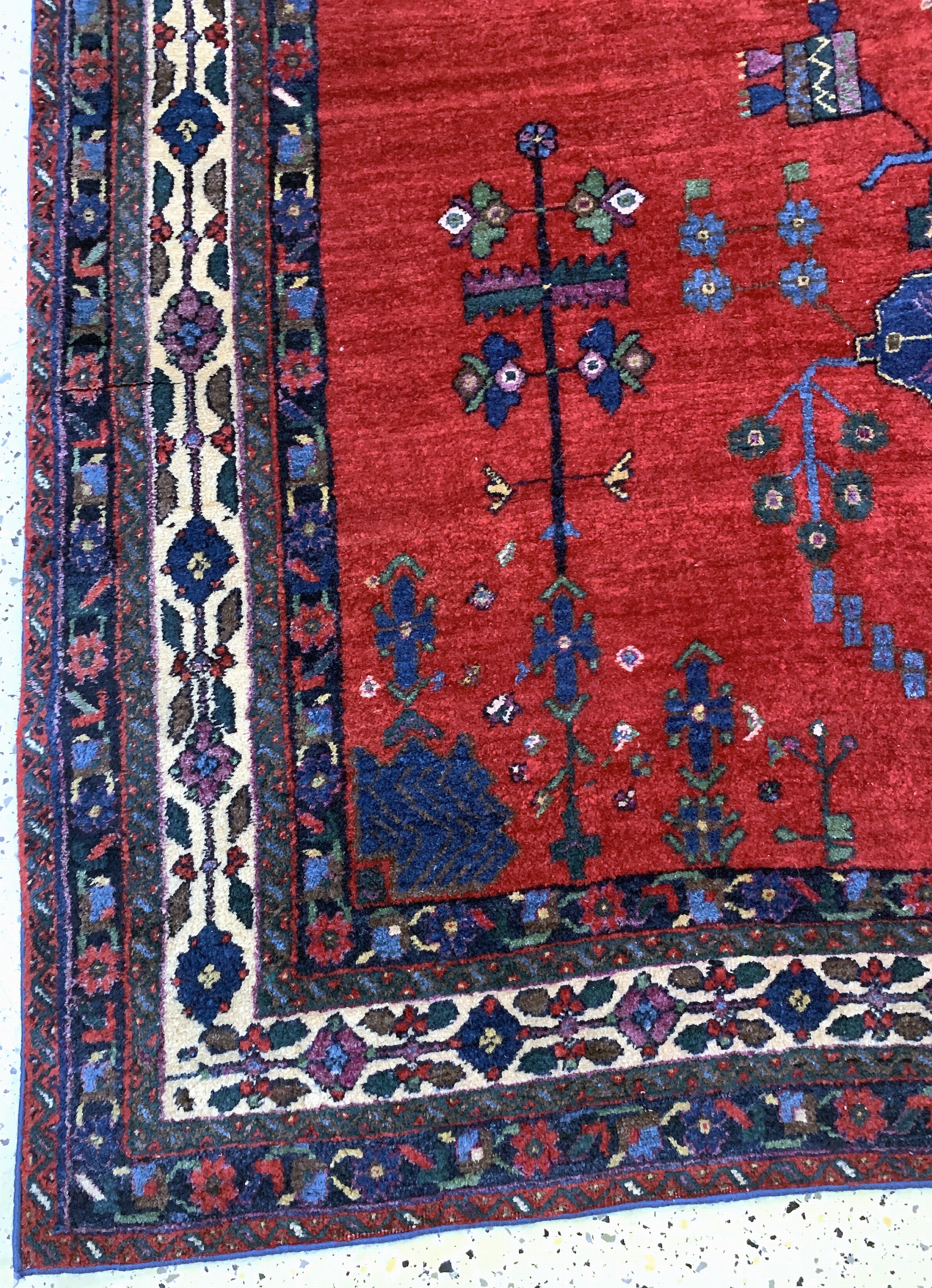 Detail b: Sirjan alt, Persien, Mitte 20.Jhd, Wolle auf Baumwolle, ca. 225 x 163 cm, EHZ: 2-3
