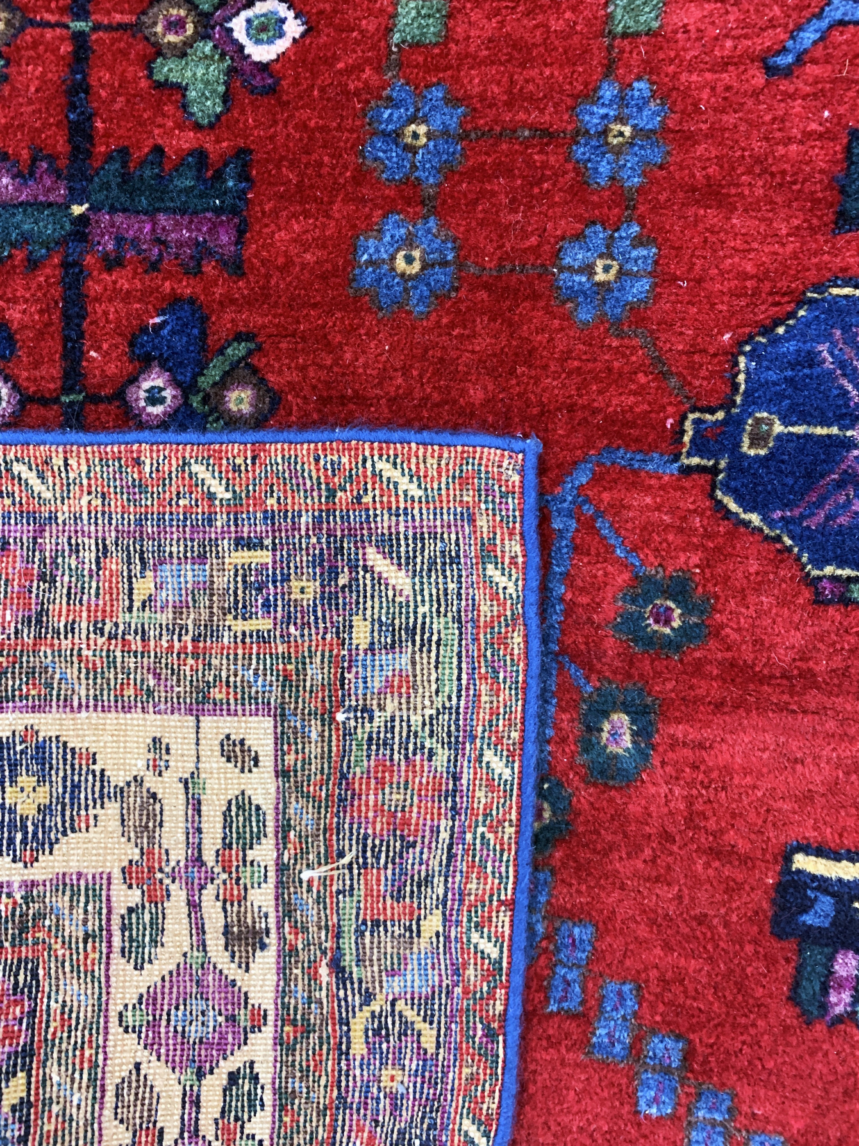 Detail h: Sirjan alt, Persien, Mitte 20.Jhd, Wolle auf Baumwolle, ca. 225 x 163 cm, EHZ: 2-3