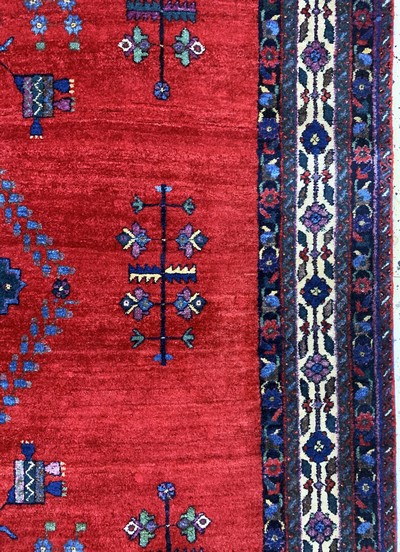 27122956e - Sirjan old, Persia, mid-20th century, wool on cotton, approx. 225 x 163 cm, condition: ...