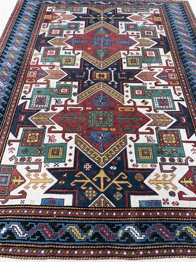 27122957i - Kopie eines´Stern-Kazak´, Türkei, Ende 20.Jhd, Wolle auf Wolle, ca. 270 x 210 cm ...