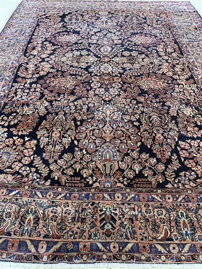 27122960k - Us Re-Import Sarogh antik, Persien, um 1900, Wolle auf Baumwolle, ca. 350 x 265 cm, ...