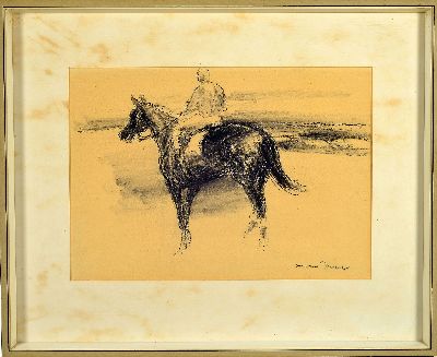 27123125k - Otto Dill, 1884 Neustadt-1957 Bad Dürkheim, Kohlezeichnung, ´Sicht über das Feld´ von ...
