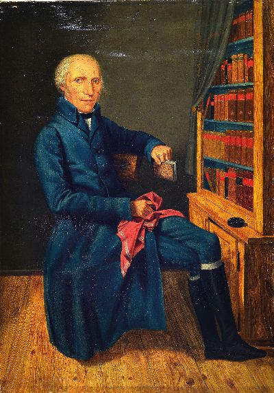 27123237k - Unbekannter Bildnismaler um 1810, Porträt Dr. Joseph Naegele, Bildnis des Düsseldorfer ...