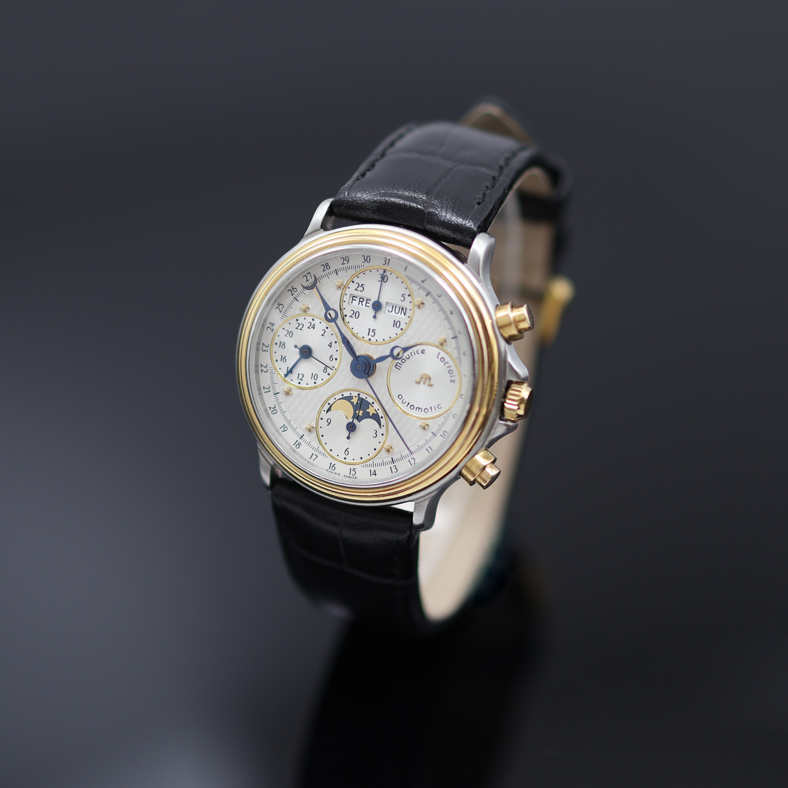Image 27123320 - MAURICE LACROIX Phase De Lune Herrenchronograph mit Vollkalender Referenz 02336, ...