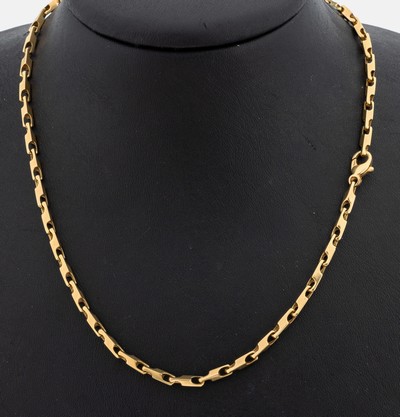 Image 14 kt gold necklace , YG 585/000, unusual links, l. approx. 50.5 cm, lobster clasp, ...
