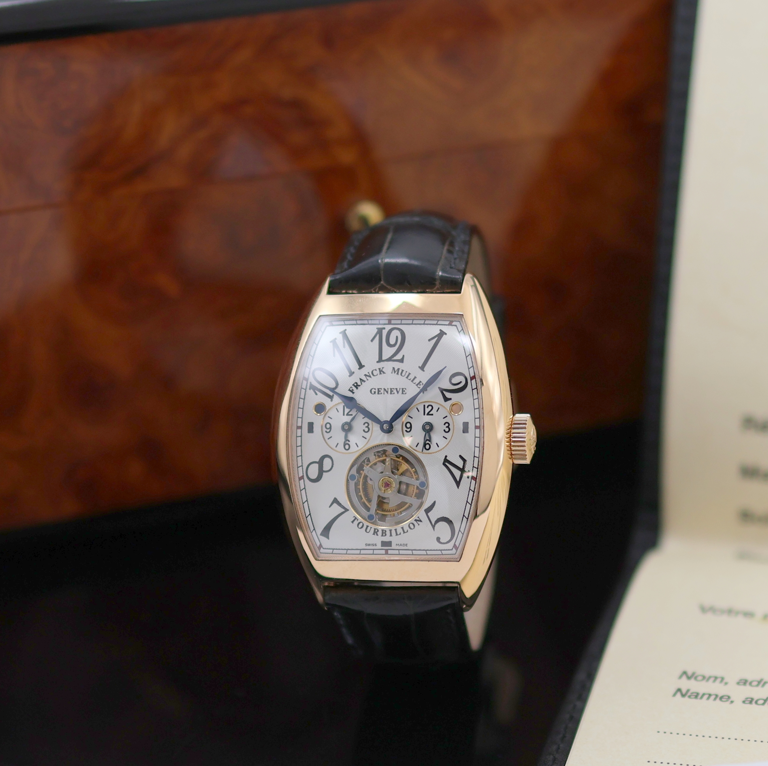 Image 27123537 - FRANCK MULLER seltenes, ungetragenes Armbandtourbillon Master Banker mit 3 Zeitzonen in ...