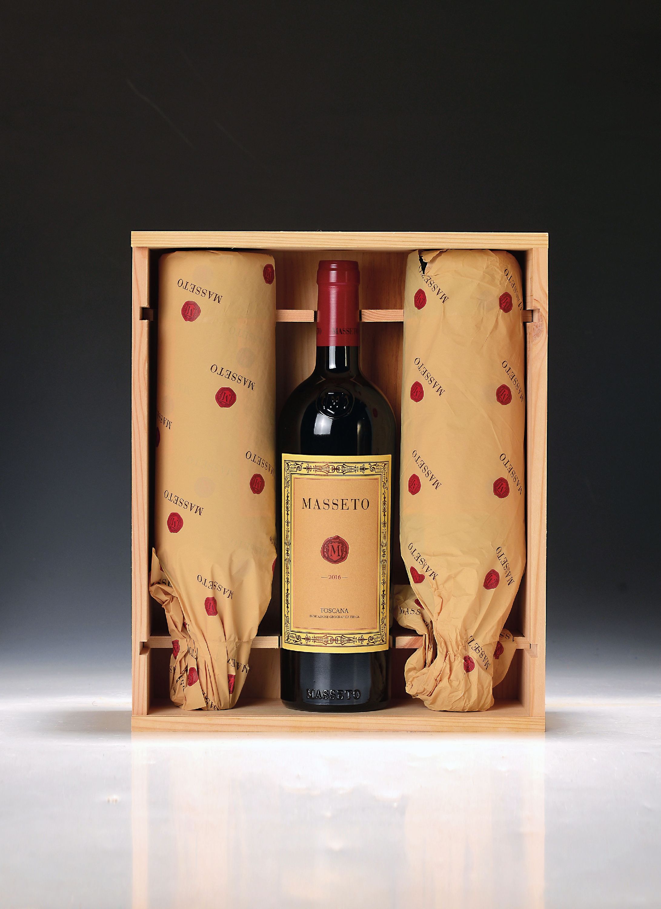 Image 27123593 - 1 box/3 bottles 2016 Masseto Toscana IGT, Tuscany, Italy, each approx. 75cl, 15% vol., at ...