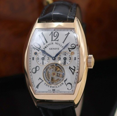 27123537a - FRANCK MULLER seltenes, ungetragenes Armbandtourbillon Master Banker mit 3 Zeitzonen in ...