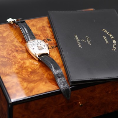 27123537h - FRANCK MULLER seltenes, ungetragenes Armbandtourbillon Master Banker mit 3 Zeitzonen in ...