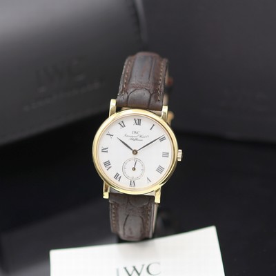 Image IWC Portofino calibre 4231 18k yellow gold wristwatch, Switzerland around 1990, manual ...
