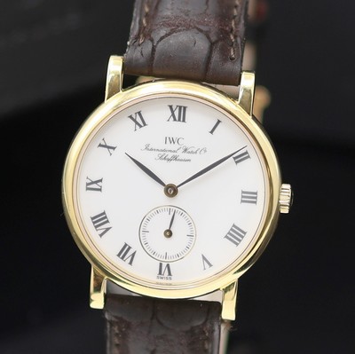 27123628a - IWC Portofino Kaliber 4231 Armbanduhr in GG 750/000, Schweiz um 1990, Handaufzug, 2- ...