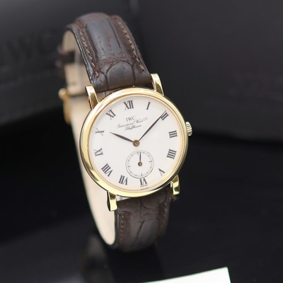 27123628b - IWC Portofino Kaliber 4231 Armbanduhr in GG 750/000, Schweiz um 1990, Handaufzug, 2- ...