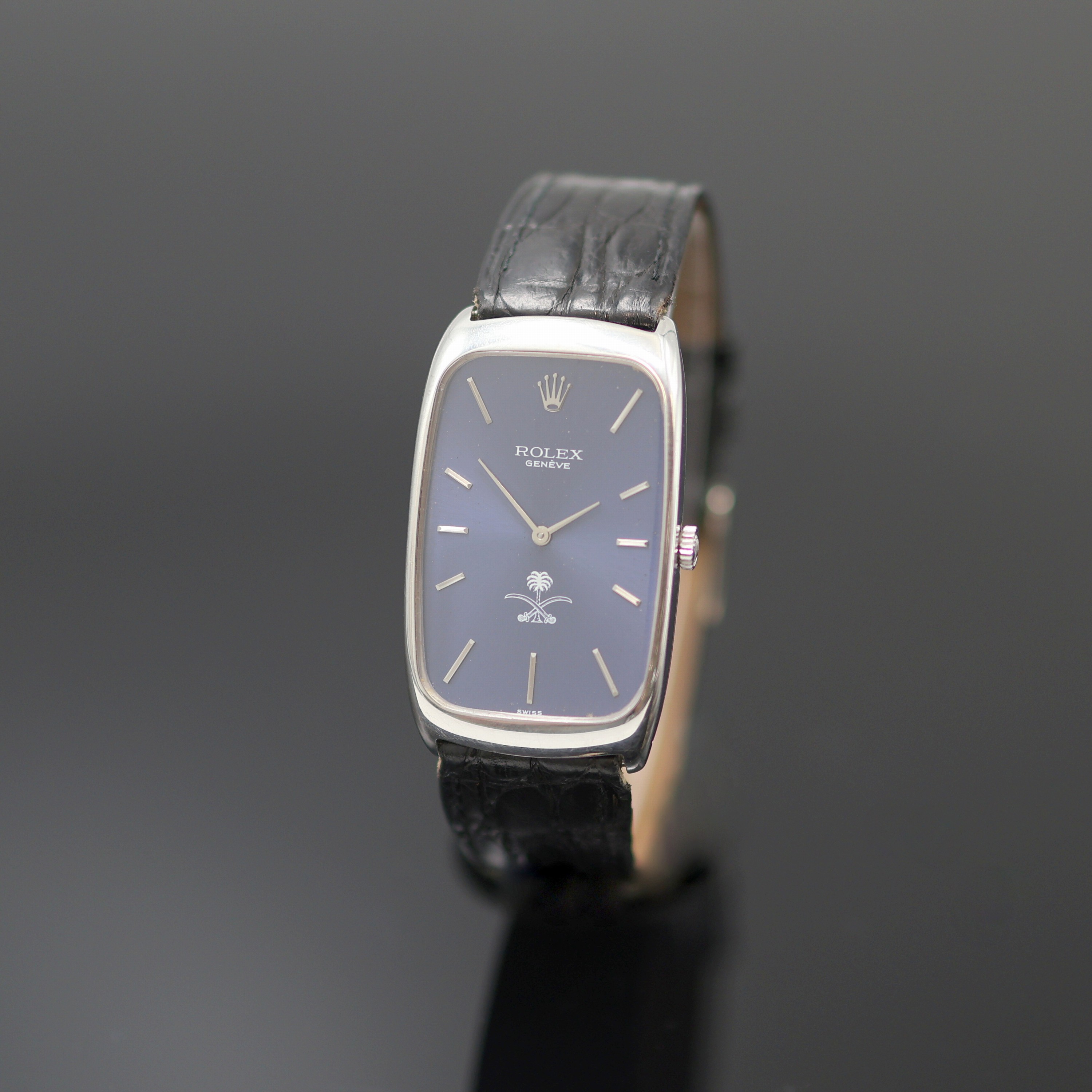 Image 27123773 - ROLEX Cellini seltene Armbanduhr in WG 750/000 Referenz 4108 mit Wappen Saudi-Arabiens, ...
