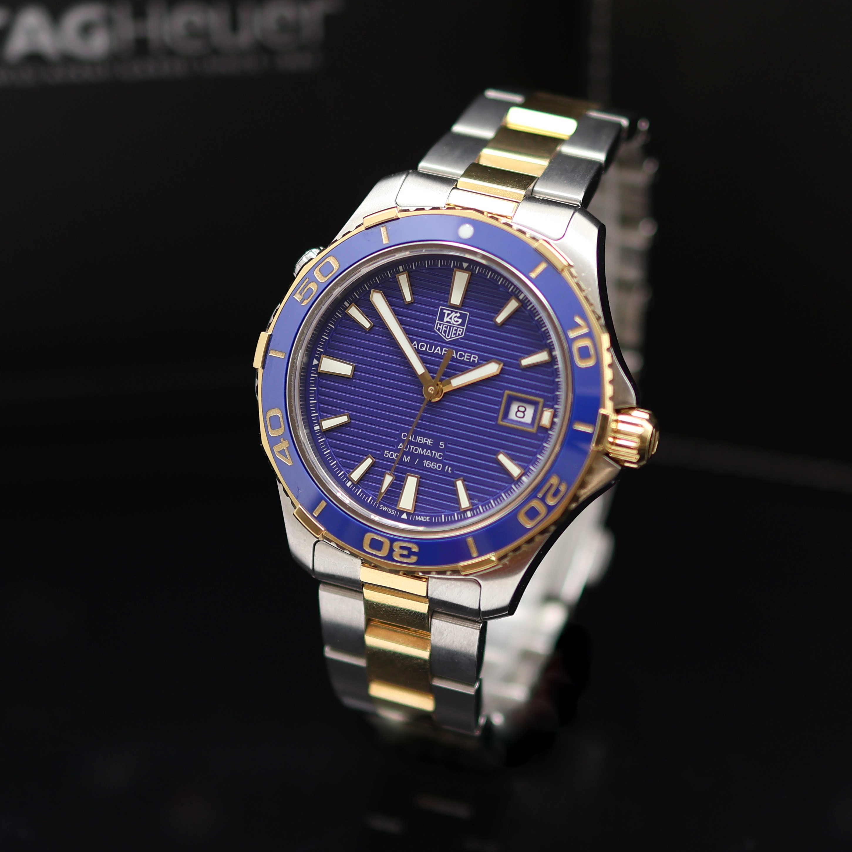 Image 27123779 - TAG HEUER gents wristwatch Aquaracer Calibre 5 reference WAK2120, Switzerland around ...