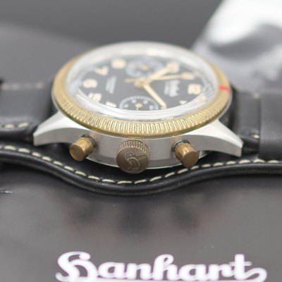 27123734d - HANHART auf 150 Stück limitierter Flyback Schaltradchronograph in Stahl/Bronze Referenz ...