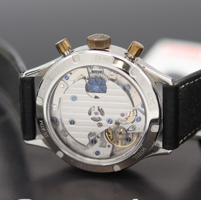 27123734e - HANHART auf 150 Stück limitierter Flyback Schaltradchronograph in Stahl/Bronze Referenz ...