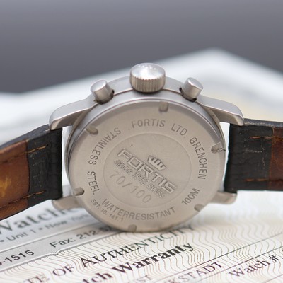 27123757f - FORTIS Operation Enduring Freedom seltener, auf 100 Stück limitierter Armbandchronograph ...