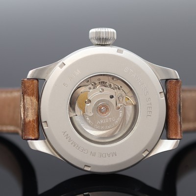 27123760d - ARISTO große Fliegerarmbanduhr in Stahl, Schweiz um 2000, Automatik, beids. vergl. u. ...