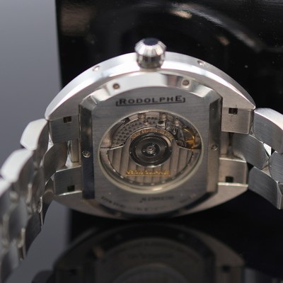 27123762e - RODOLPHE unusual gents wristwatch with complete calendar in steel/stainless steel ...