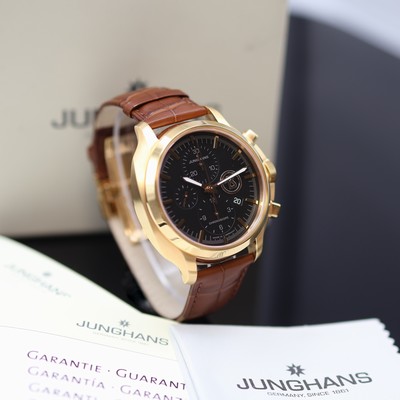 27123775a - JUNGHANS / BOGNER Chronoscope vergoldete Herrenchronograph Referenz 027/7263, ...