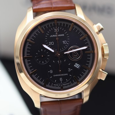 27123775b - JUNGHANS / BOGNER Chronoscope vergoldete Herrenchronograph Referenz 027/7263, ...