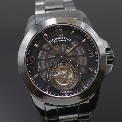 27123784b - STÜHRLING auf 275 Stück limitierter Armbandtourbillon in Keramik, Schweiz um 2015, ...