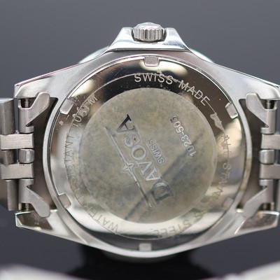 27123796e - DAVOSA GMT Herrenarmbanduhr in Stahl, Schweiz um 2020, Quartz, 2-tlg. Geh. am orig. ...