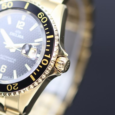 27123797c - DELMA Herrenarmbanduhr Santiago, Schweiz um 2015, Automatik, verg., beids. vergl. Geh. ...