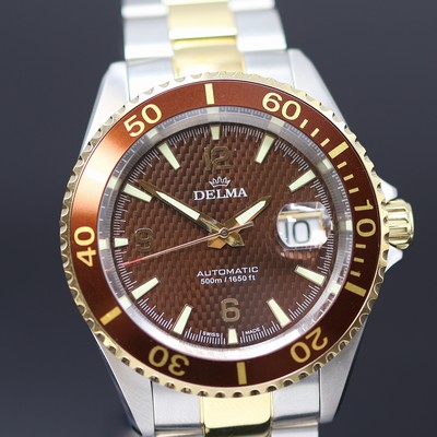 27123798b - DELMA Herrenarmbanduhr Santiago Referenz 52701.560.6, Schweiz um 2015, Automatik, ...