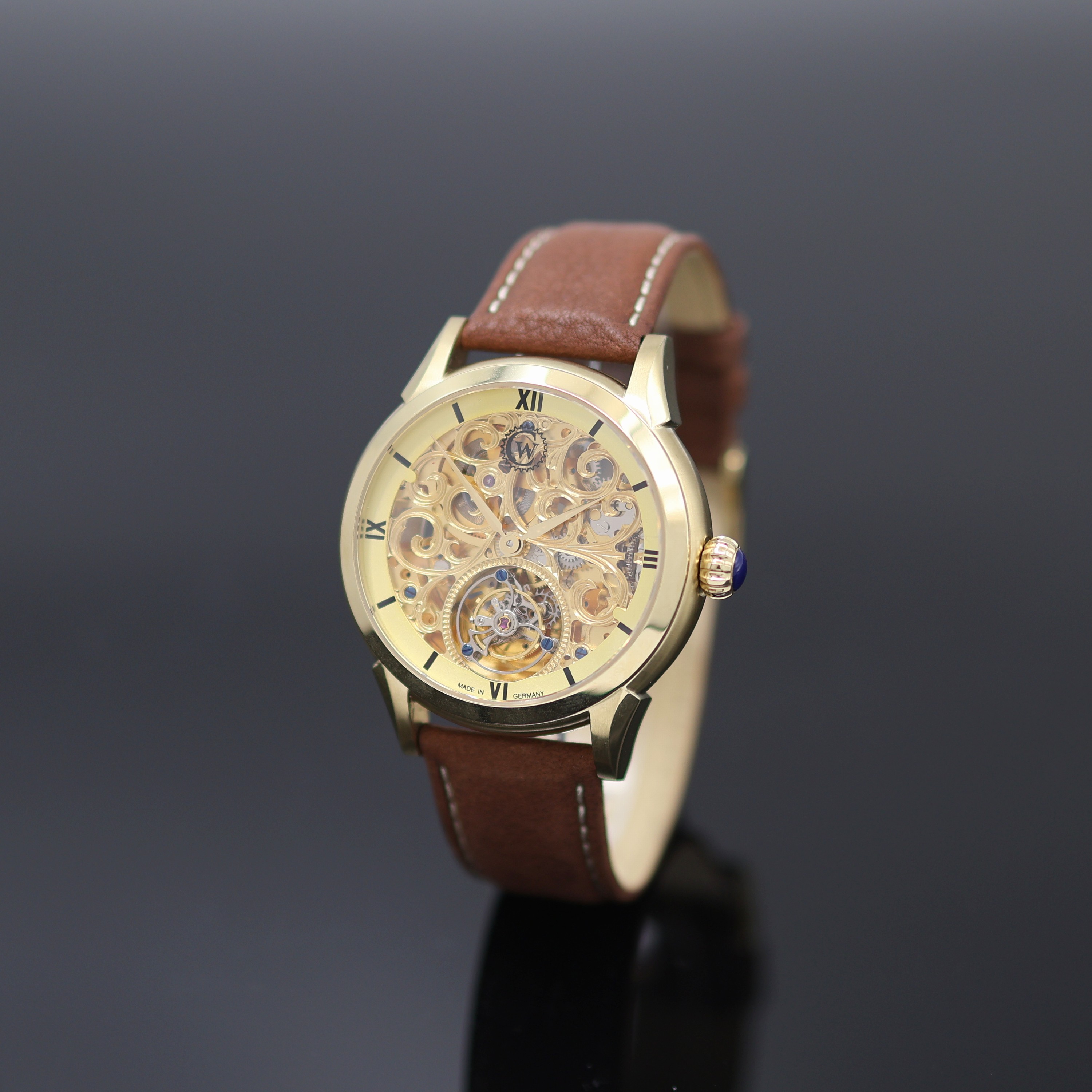Image 27123813 - CONSTANTIN WEISZ limitierte Herrenarmbanduhr mit Tourbillon, um 2020, Automatik, verg., ...