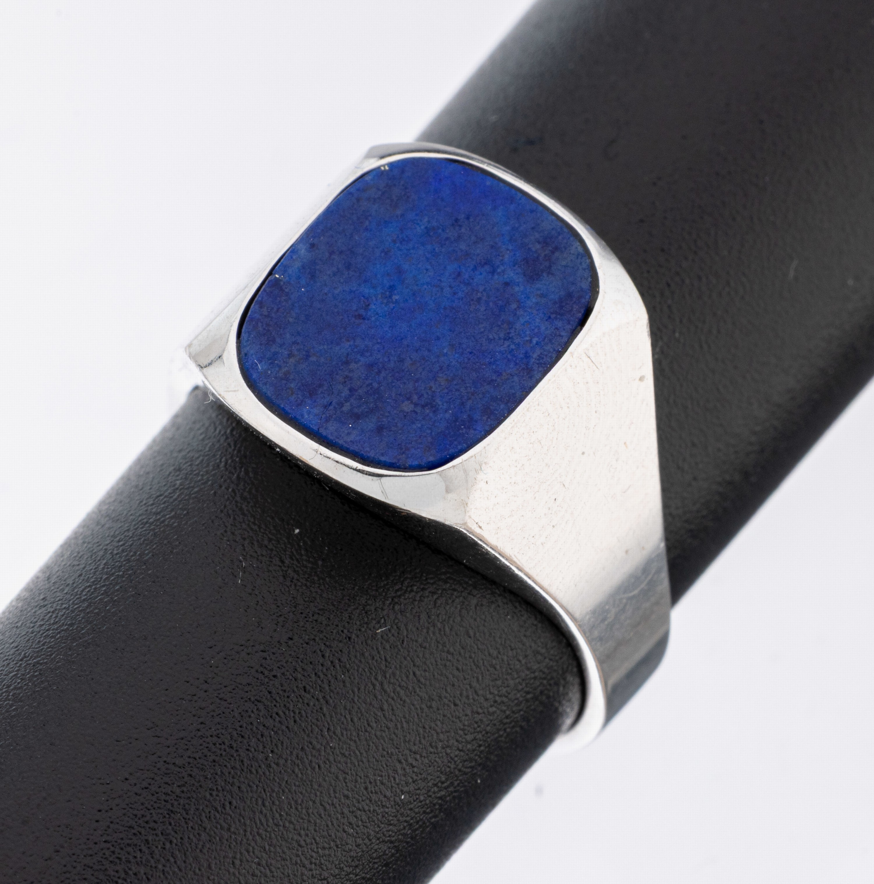 Image 27123818 - 14 kt gold lapis lazuli-ring , WG 585/000 tested, unpretentious design, lapis lazuli- ...