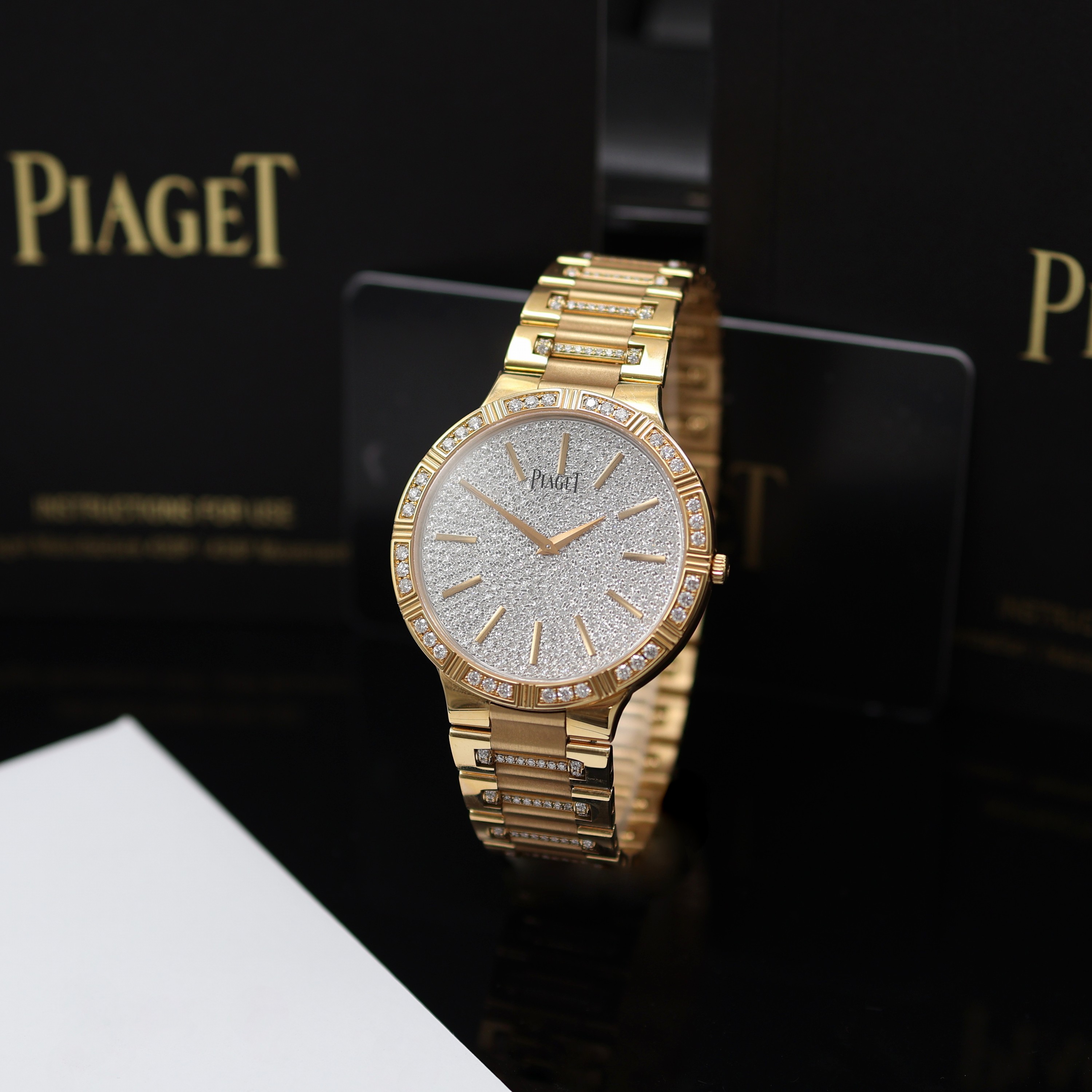 Image 27123897 - PIAGET Dancer ungetragene Armbanduhr in RG 750/000 mit Diamanten Referenz P10358, ...
