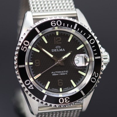 27123806b - DELMA Herrenarmbanduhr Santiago Referenz 41701.560.6, Schweiz um 2015, Automatik, ...