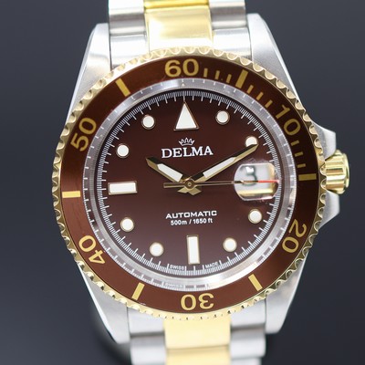 27123807b - DELMA Santiago Referenz 52701.690.6 Herrenarmbanduhr in Stahl/vergoldet, Schweiz um ...