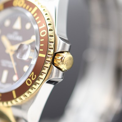 27123807c - DELMA Santiago Referenz 52701.690.6 Herrenarmbanduhr in Stahl/vergoldet, Schweiz um ...
