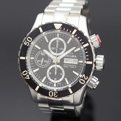 27123810a - DELMA Montego Armbandchronograph in Stahl/Stahlband Referenz 54701.656.6, Schweiz um ...