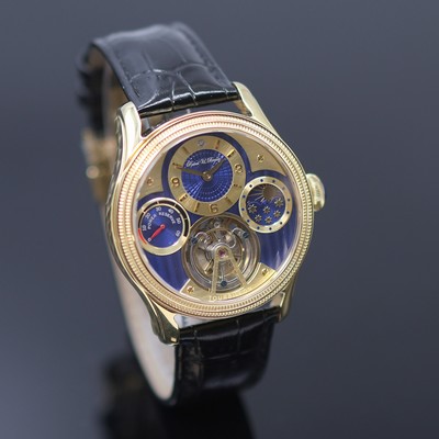 27123816b - RAOUL U. BRAUN gilt gents wristwatch with Tourbillon, around 2020, manual winding, on ...