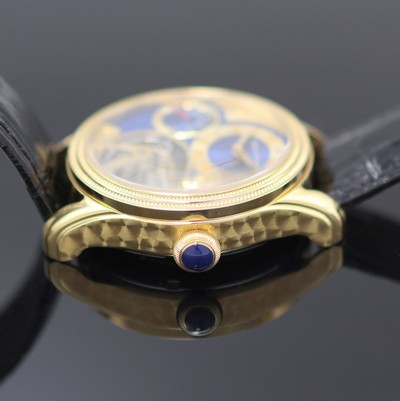 27123816d - RAOUL U. BRAUN gilt gents wristwatch with Tourbillon, around 2020, manual winding, on ...